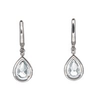 Vicenza - Piazzetta Palladio 2 - Orecchini Crivelli Donna Acquamarina in Oro bianco Acquamarina 1.96 Ct 372-3492 - 372-3492